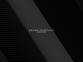 Abstract futuristic dark black background with modern design. Realistic 3d wallpaper with luxurious flowing lines. Premium backgrounds for posters, websites, brochures, cards, banners, apps, etc.