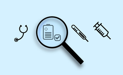 Good health care. Health care icons, health, access to health care