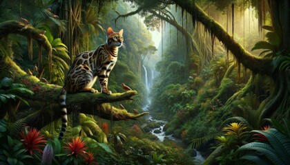 Bengal Cat's Rainforest Realm
