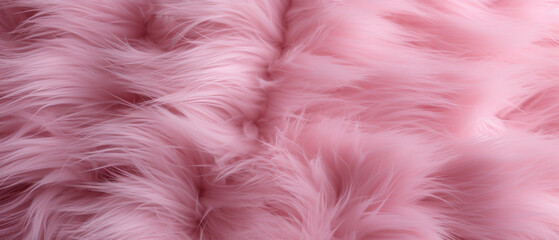 Fondo de textura con pelaje de color rosa intenso con ondas
