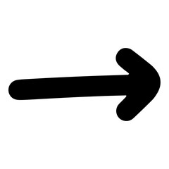 Hand drawn arrow doodle line icon.