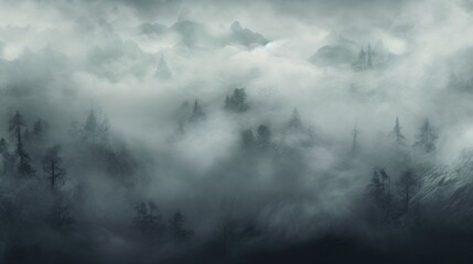 Ash Color Fog Background.