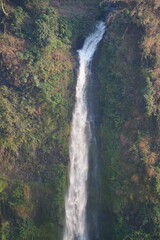 A beautiful waterfall in the midst of perfect nature in the forest.