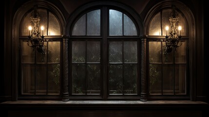 Fototapeta premium 18th century window at front