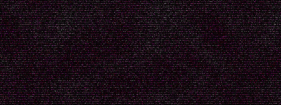 Purple metallic threads running horizontally across a black seamless lurex fabric. Lustrous texture adorned with sequins and synthetic fibers. Elegant vector background