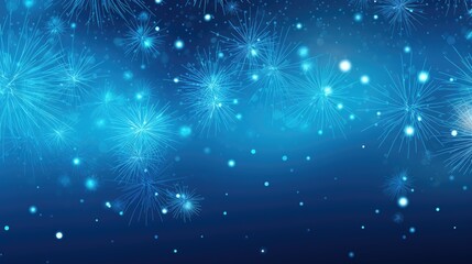 Background of fireworks in Arctic Blue color.