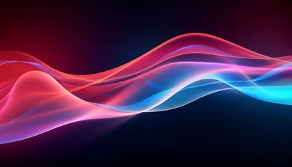 Rolgordijnen abstract wave background, purple, pink. © gomgom
