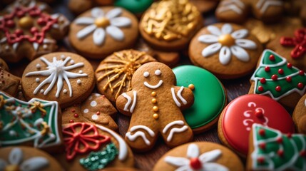 Christmas gingerbread. Neural network AI generated art
