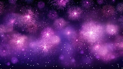 Fototapeta na wymiar Background of fireworks in Lavender color