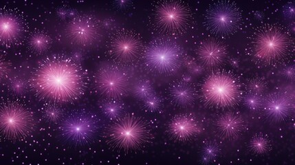 Fototapeta na wymiar Background of fireworks in Mauve color.