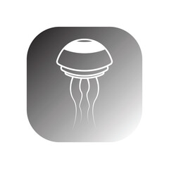 Obraz na płótnie Canvas jellyfish icon vector