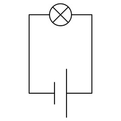 Schaltplan, aus Schaltzeichen bestehender Plan zur grafischen Darstellung einer Schaltung in der Elektrotechnik als Illustration bzw. Computergrafik - 736076781
