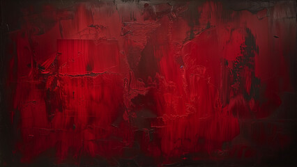 Crimson Canvas: The Art of Simplicity in Oil