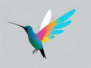 Obraz premium abstrakter Kolibri