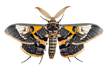 Regal Moth on Transparent Background