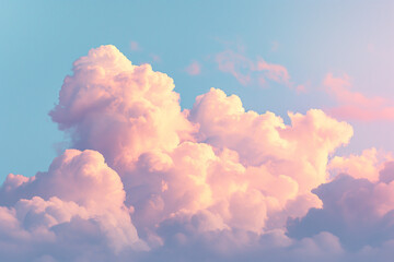 夏の青空に浮かぶ雲