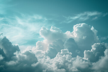 雲の間から見える青空 - obrazy, fototapety, plakaty
