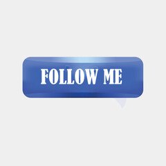This is a button FOLLOW ME, in blue color.