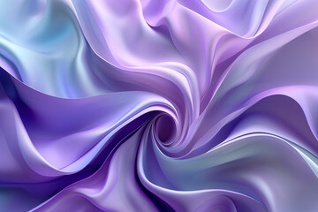 Fototapeta premium Gradient background in violet and turquoise with 3D curves