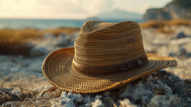 Rugged safari hat mockup ideal for adventurers and outdoor enthusiasts.