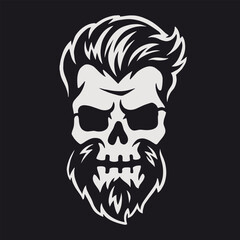 Dead man head vintage element