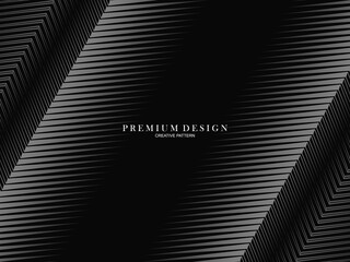 Abstract futuristic dark black background with modern design. Realistic 3d wallpaper with luxurious flowing lines. Premium backgrounds for posters, websites, brochures, cards, banners, apps, etc.