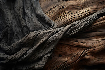  Texture Symphony: Wood & Fabric Combinations | Generative AI