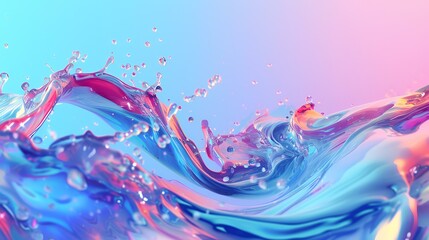 Abstract colorful splash illustration background