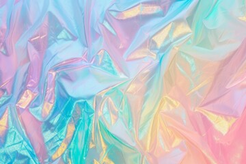 A vibrant and eye-catching multicolored background created with plastic foil.