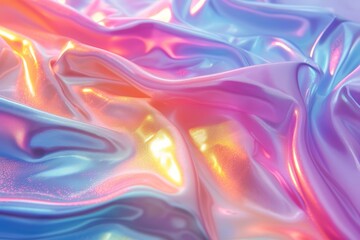 A detailed vibrant colors and textures of a multicolored fabric.