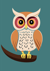 Owl on the branch  