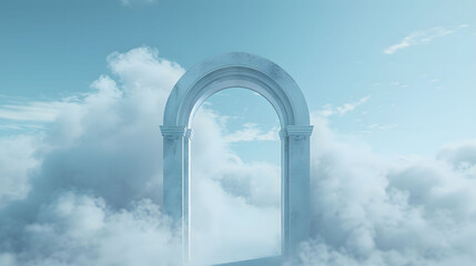 Archway in a Cloud-Filled Sky