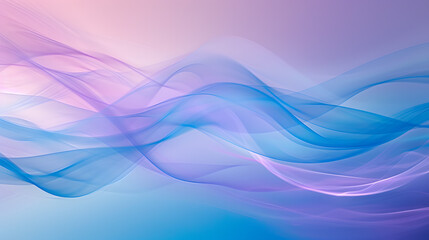 Blue and Pink Waves on Abstract Background