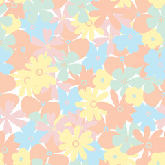 seamless pattern with flowers