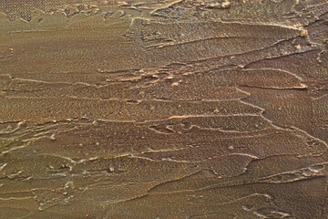 Bright abstract artistic modern horizontal background. Hand drawing on canvas. Color Fragment of a work of art. Colorful spots and strokes of paint. Creative texture for poster, banner, paper