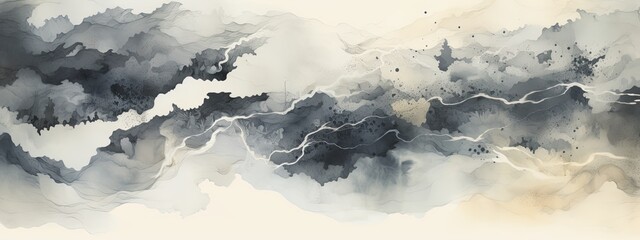Fototapeta premium abstract map of Fukushima, duotone velvet grey and cream