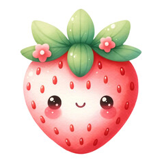 a cute fruit clipart digital download png watercolor illustration pastel color 