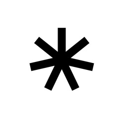 Arterisk vector icon 