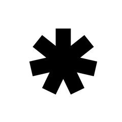 Arterisk vector icon 