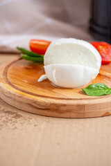 Italian mozzarella cheese close-up - 736116166