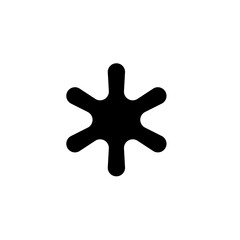 Obraz premium Arterisk vector icon 