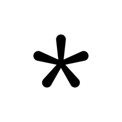 Arterisk vector icon 