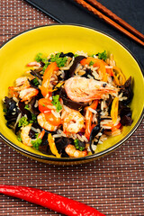 Spicy shrimp fried rice.