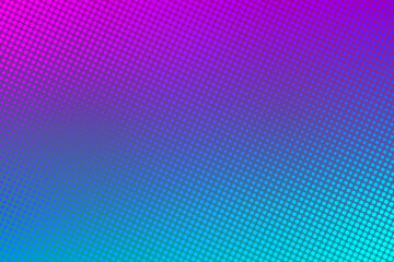 Halftone dotted gradient background. Neon texture in 80s 90s style.