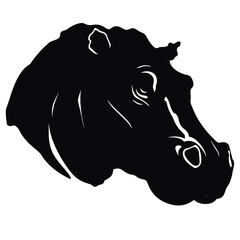 hippo silhouette