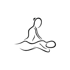 Massage logo design design vector,editable eps 10