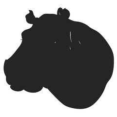 hippo silhouette