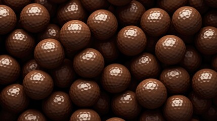 Background with golf balls in Umber color.