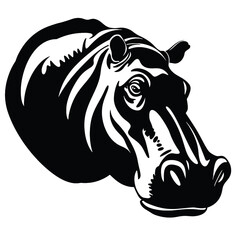 hippopotamus silhouette