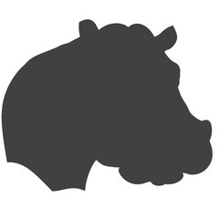 hippopotamus silhouette